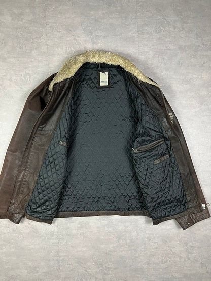 Leather Air Force pilot jacket